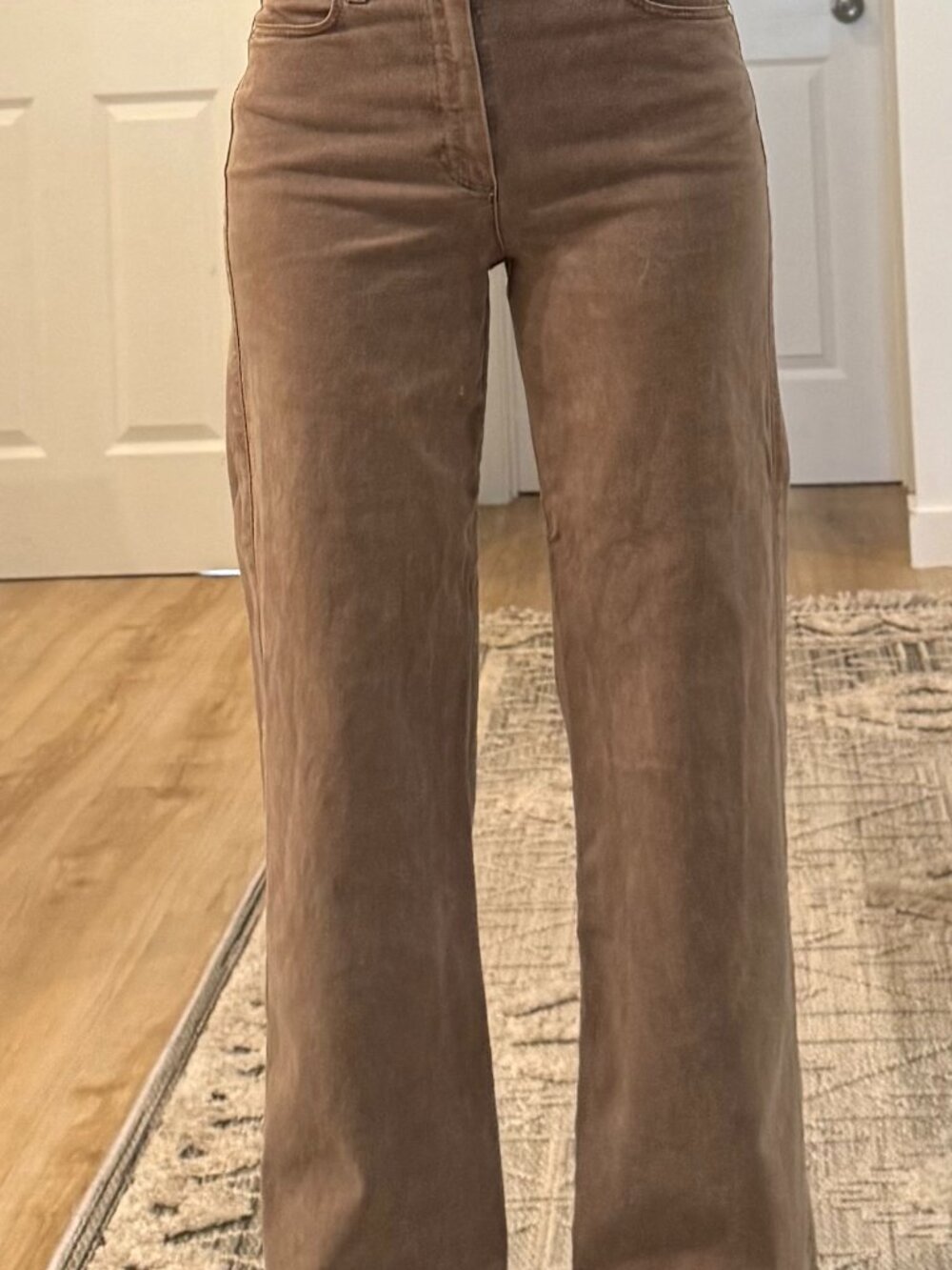 PAIGE Anessa Wide-Leg Jeans | Size 25 | Vintage Canewood
